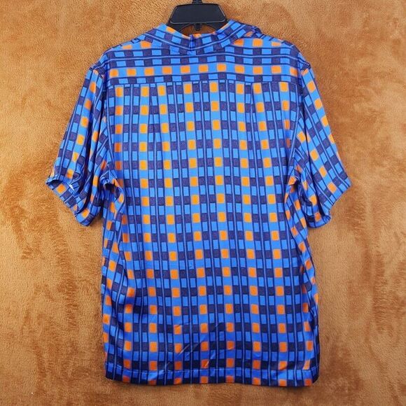 WALES BONNER Mens Shirt Size 48 Blue Button Up HIGHLIFE BOWLING SHIRT $670 - Picture 4 of 9